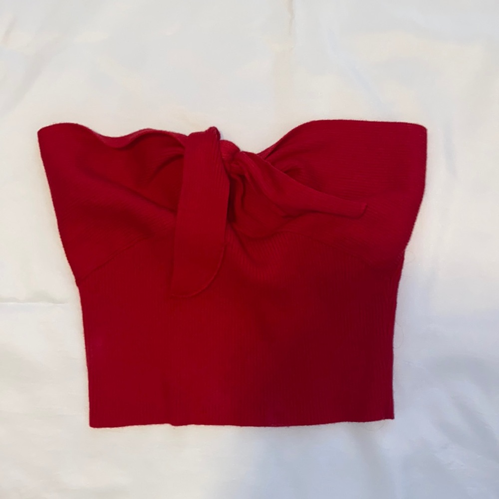 Pacsun Lottie Moss Strapless Crop Top Medium